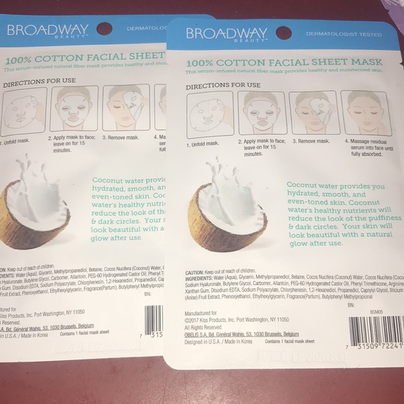 100% cotton facial sheet mask - Picture 2 of 2